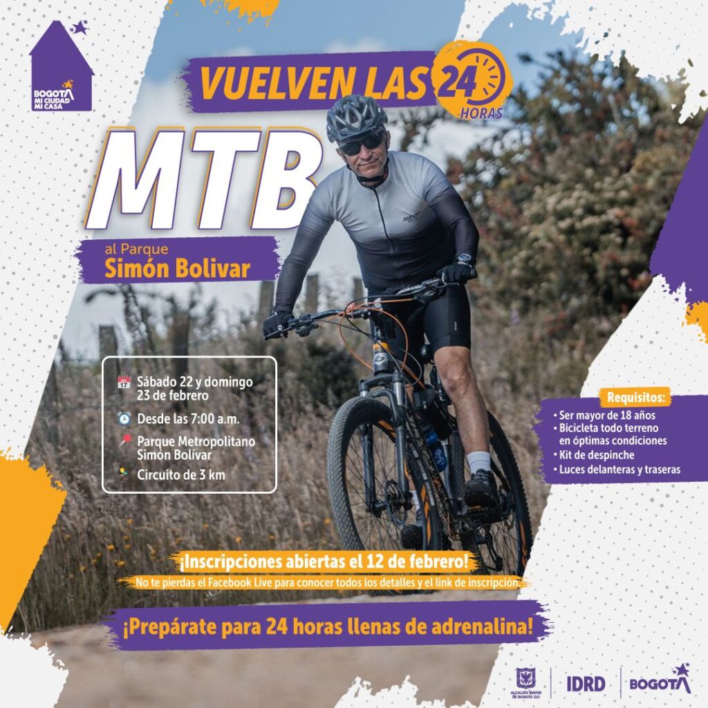 24 Horas Bogotá, ciclomontañismo bogota, xcm parque simon bolivar
