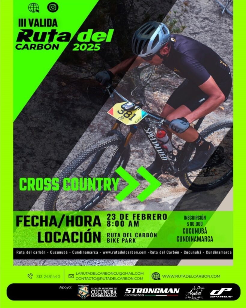 ruta del carbón cucunuba, cucunuba mtb