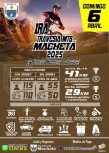 Inscripciones para la Travesía MTB Machetá 2025, Recorrido y altimetría de la Travesía MTB Machetá, Fechas y horarios de la Travesía MTB Machetá 2025