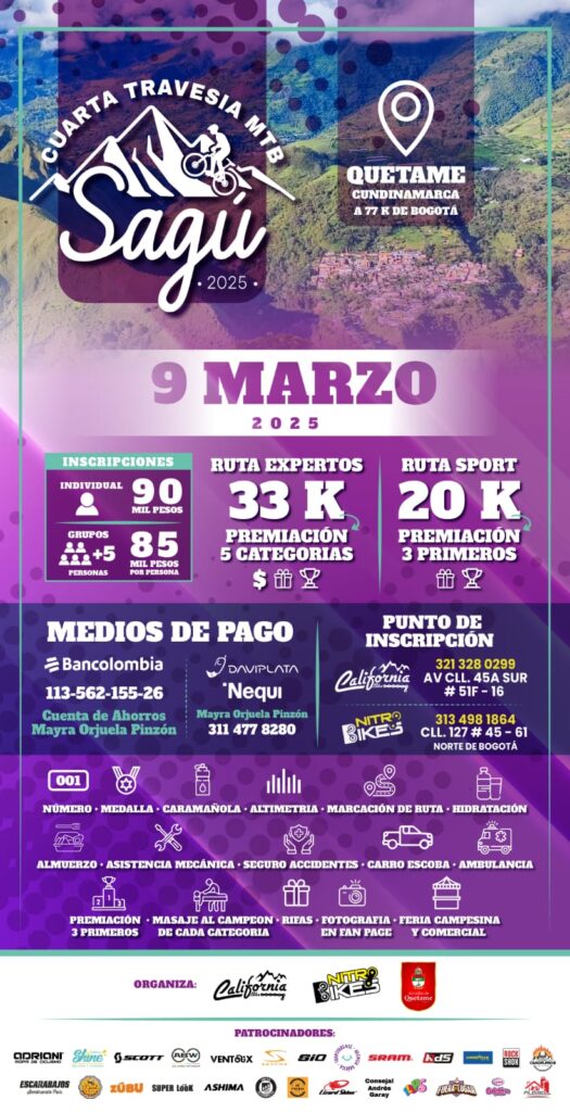 travesía sagü, quetame mtb, mtb cundinamarca