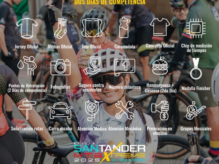 Kit de participante para carrera MTB