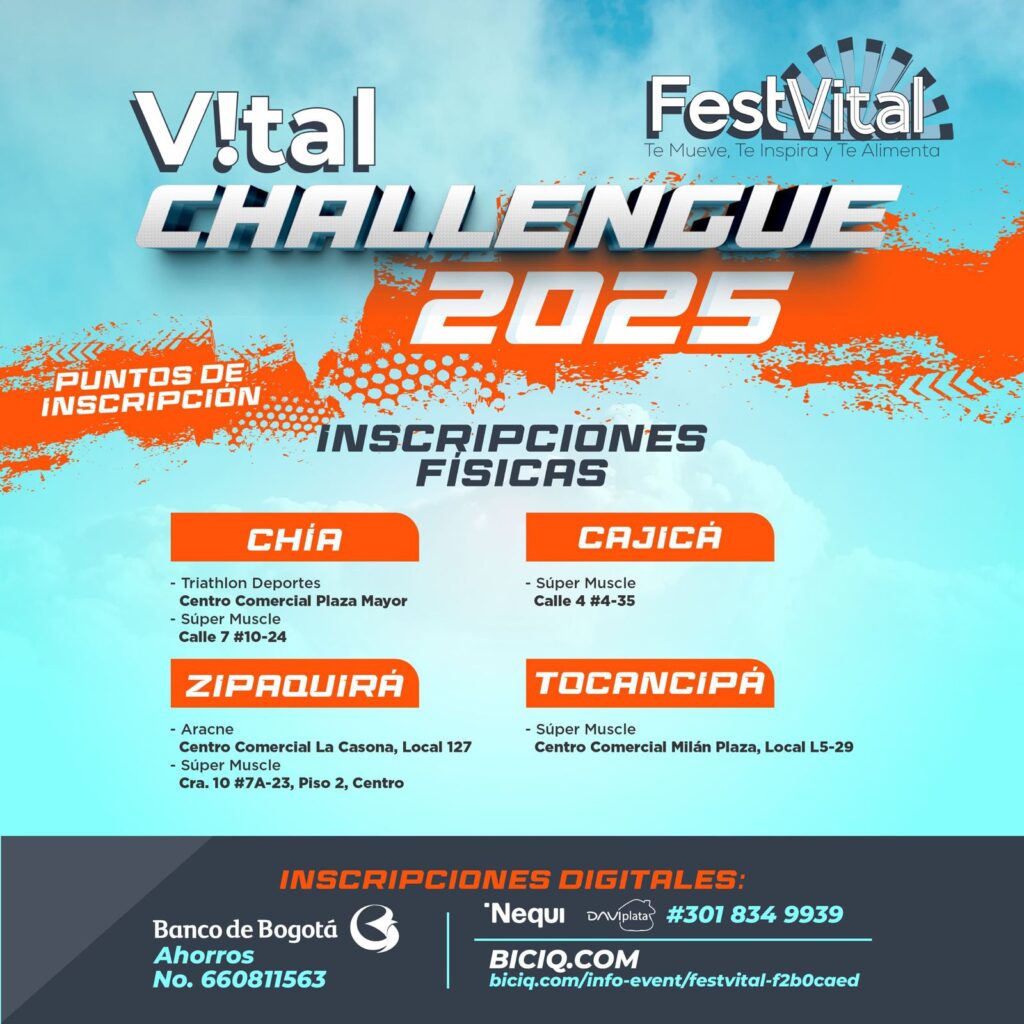 vital ride cogua, travesia deportiva, neusa Trail, enel night race 2025, medalla carrera verde, resultados carrera verde 2025, vital ride 2025 festival,