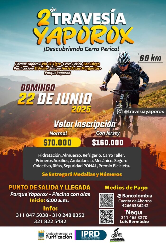 travesía MTB yaporox, purificación Tolima, yamamoto purificacion Tolima, mtb puro, mtb ibague, apuropedal, purificasion tolima